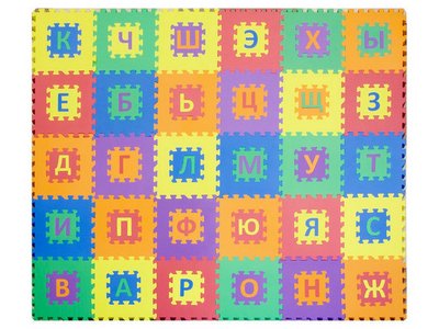 Коврик-пазл NT 12 с русскими буквами - Алфавит-1-10